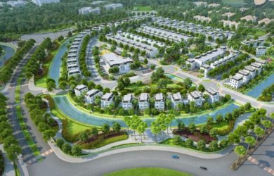 Phối cảnh tiểu khu Hướng Dương Vinhomes Riverside The Harmony