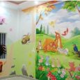 Vẽ tranh tường mầm non sẽ giúp các bé phát triển được khả năng sáng tạo và trí tưởng tượng phong phú